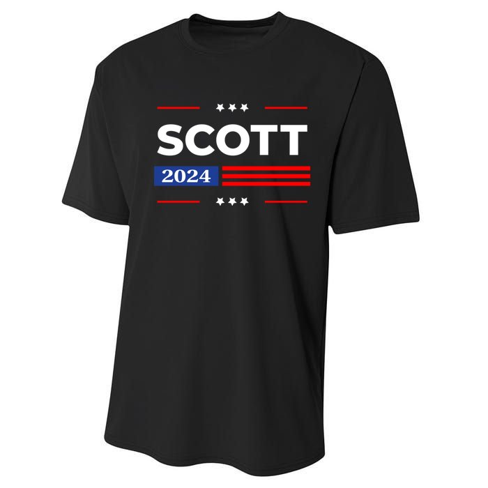 Tim Scott 2024 For President Performance Sprint T-Shirt