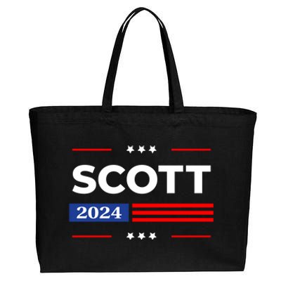 Tim Scott 2024 For President Cotton Canvas Jumbo Tote