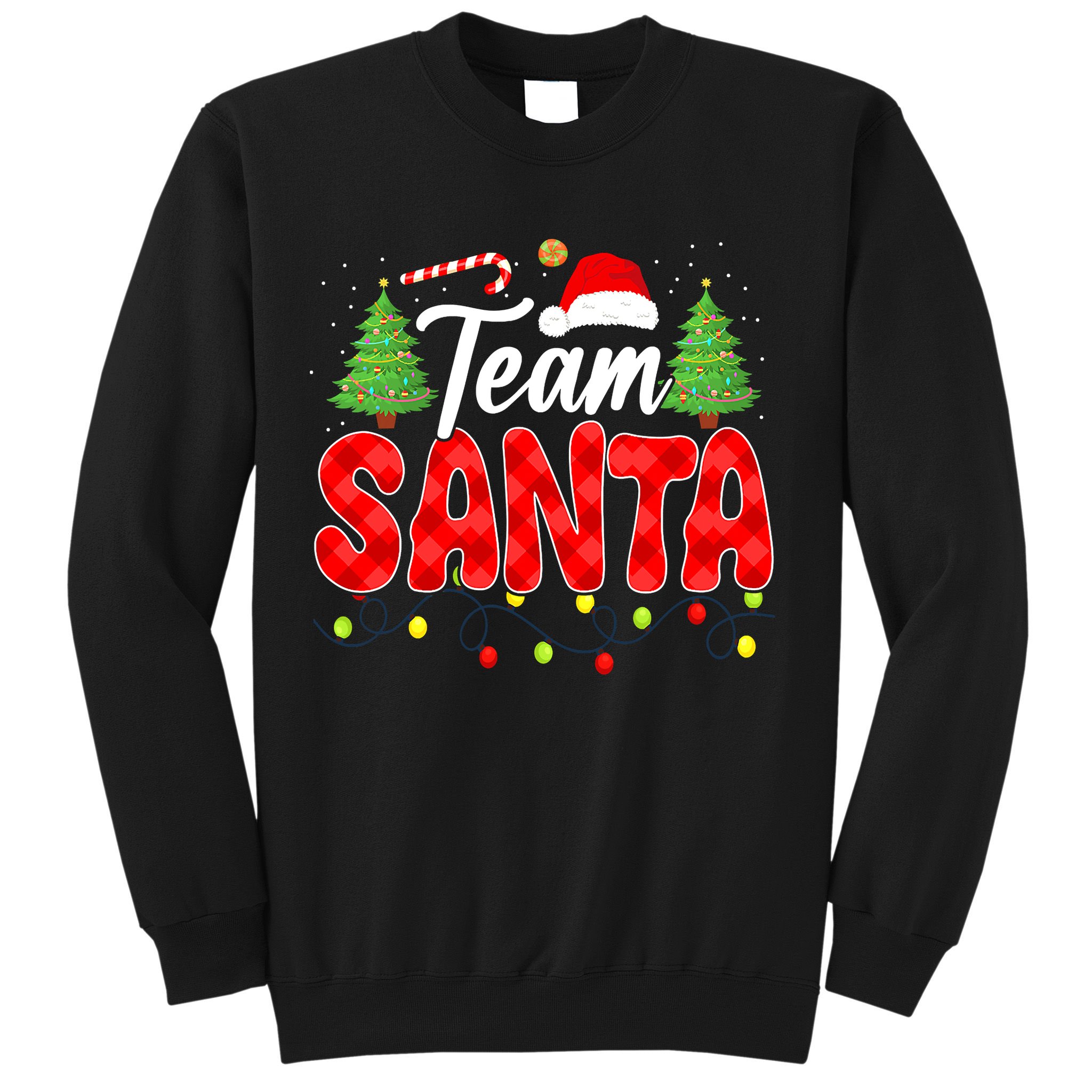 Team Santa Family Group Matching Christmas Pajama Party Sweatshirt
