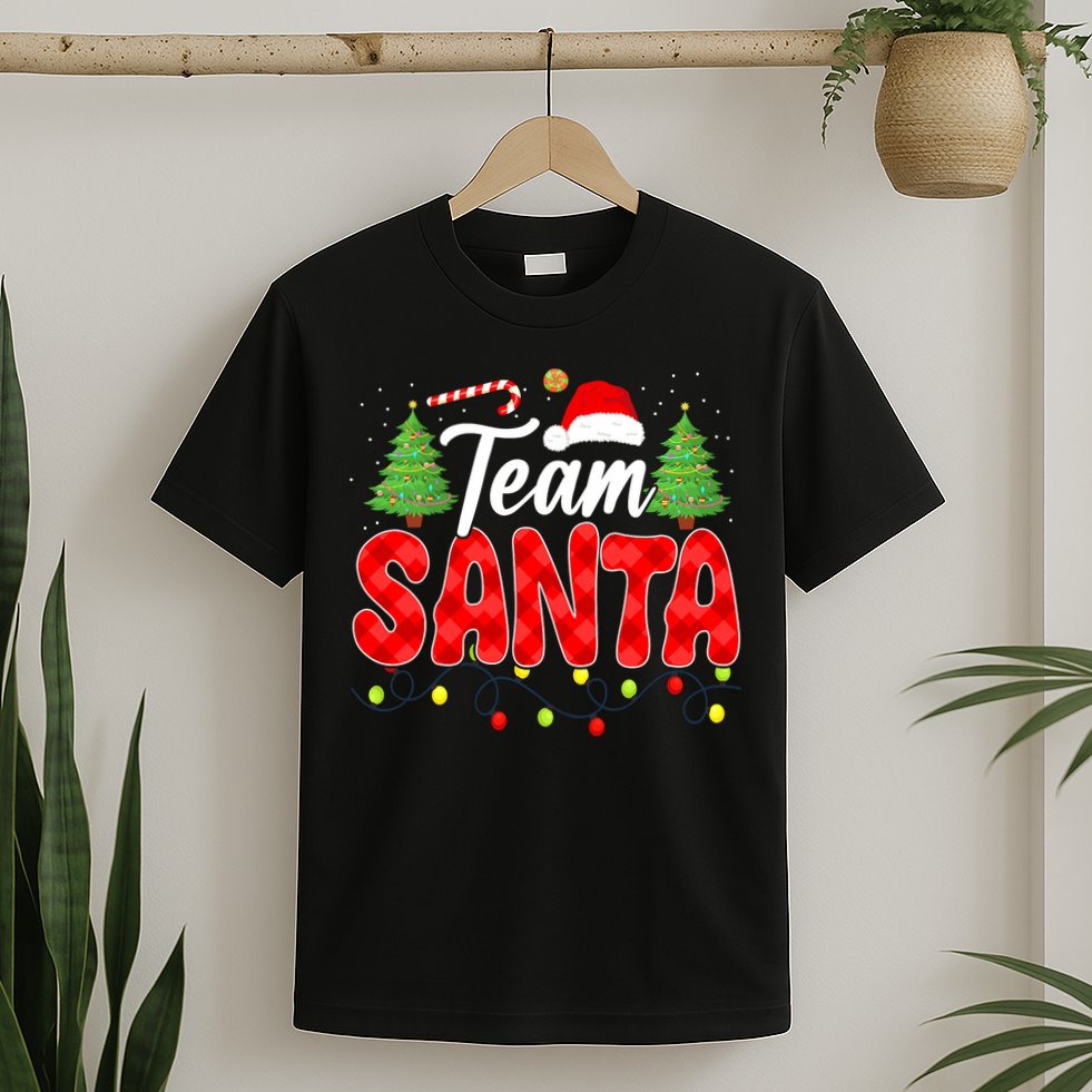 Team Santa Family Group Matching Christmas Pajama Party T-Shirt