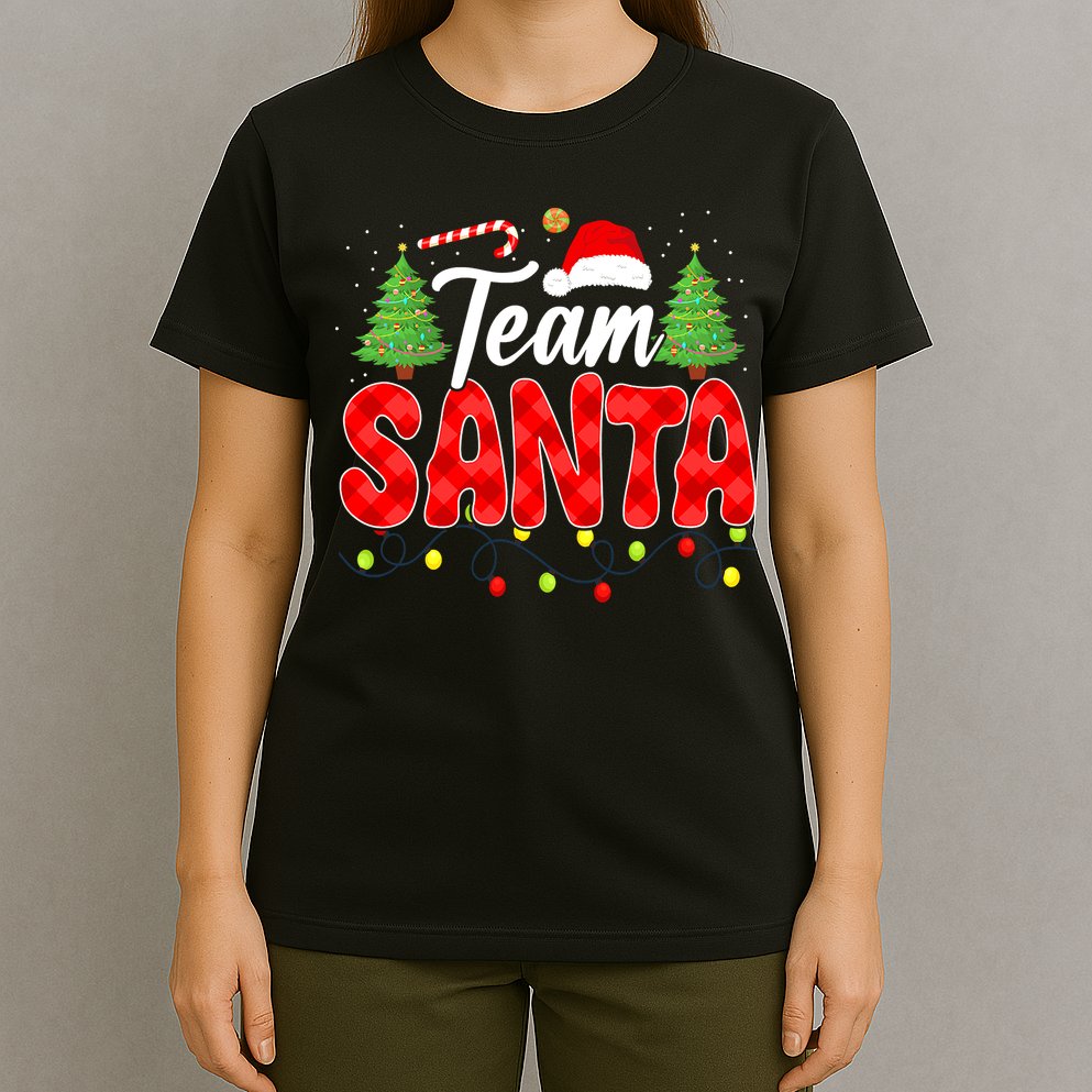 Team Santa Family Group Matching Christmas Pajama Party T-Shirt
