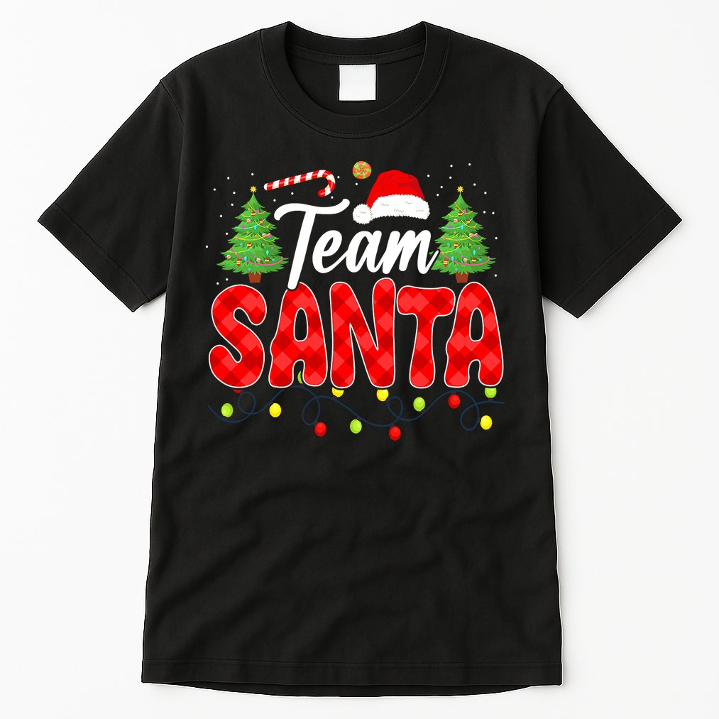 Team Santa Family Group Matching Christmas Pajama Party Tall T-Shirt