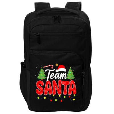 Team Santa Family Group Matching Christmas Pajama Party Impact Tech Backpack