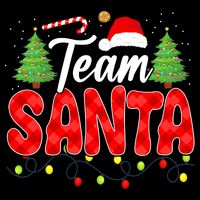 Team Santa Family Group Matching Christmas Pajama Party 16 in Basic Backpack