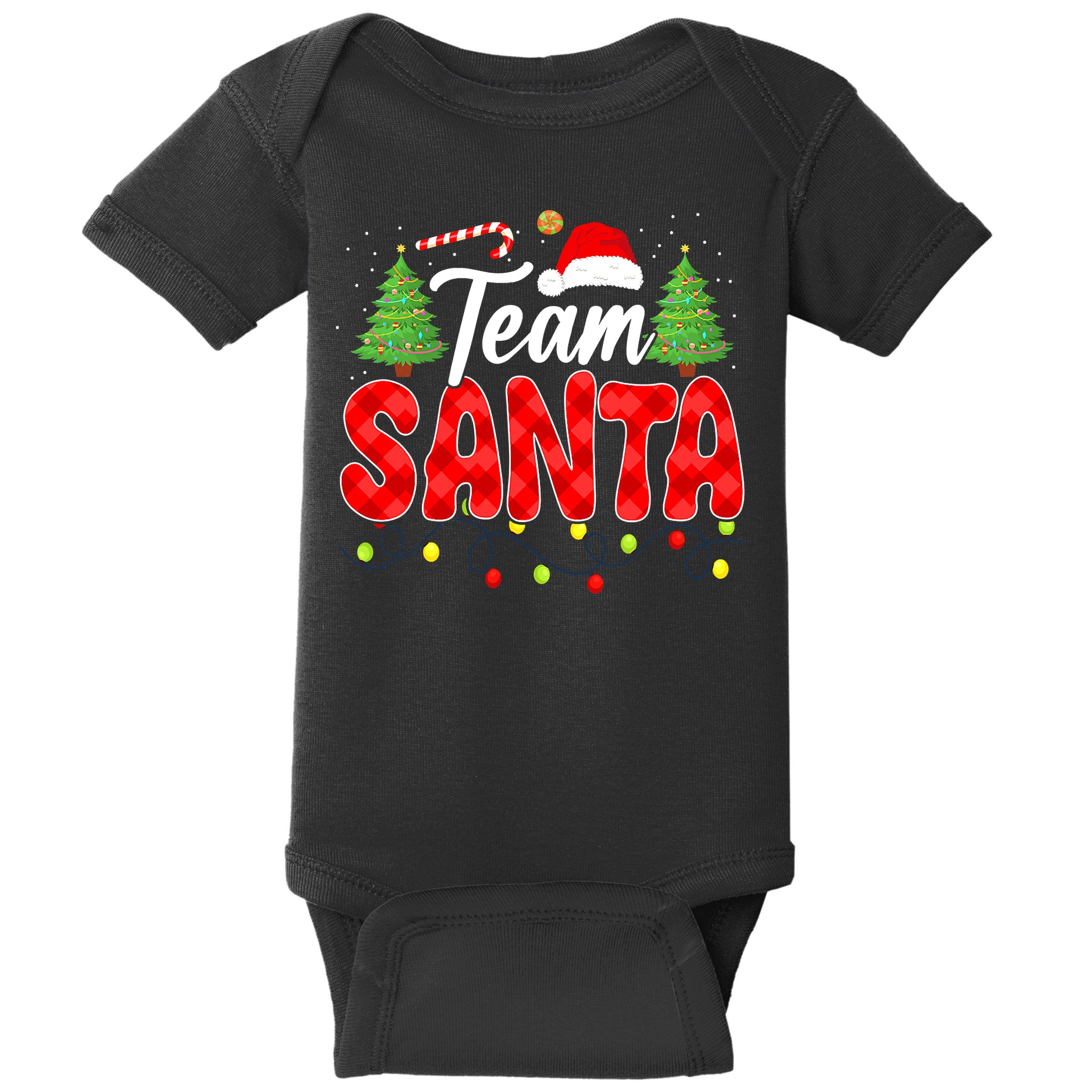 Team Santa Family Group Matching Christmas Pajama Party Baby Bodysuit