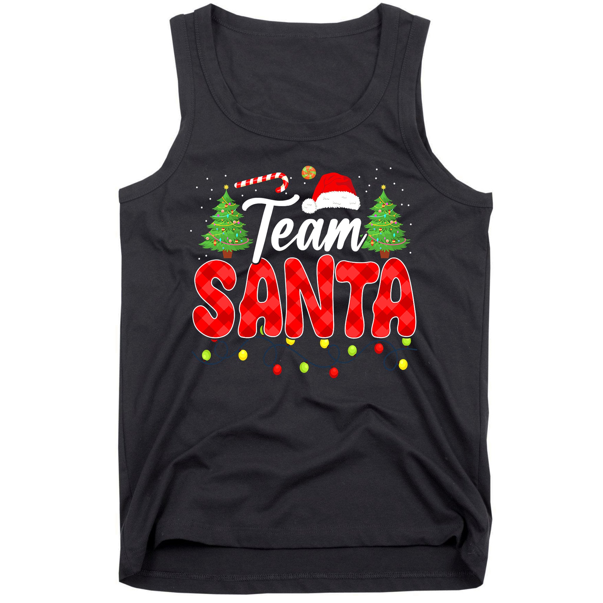 Team Santa Family Group Matching Christmas Pajama Party Tank Top