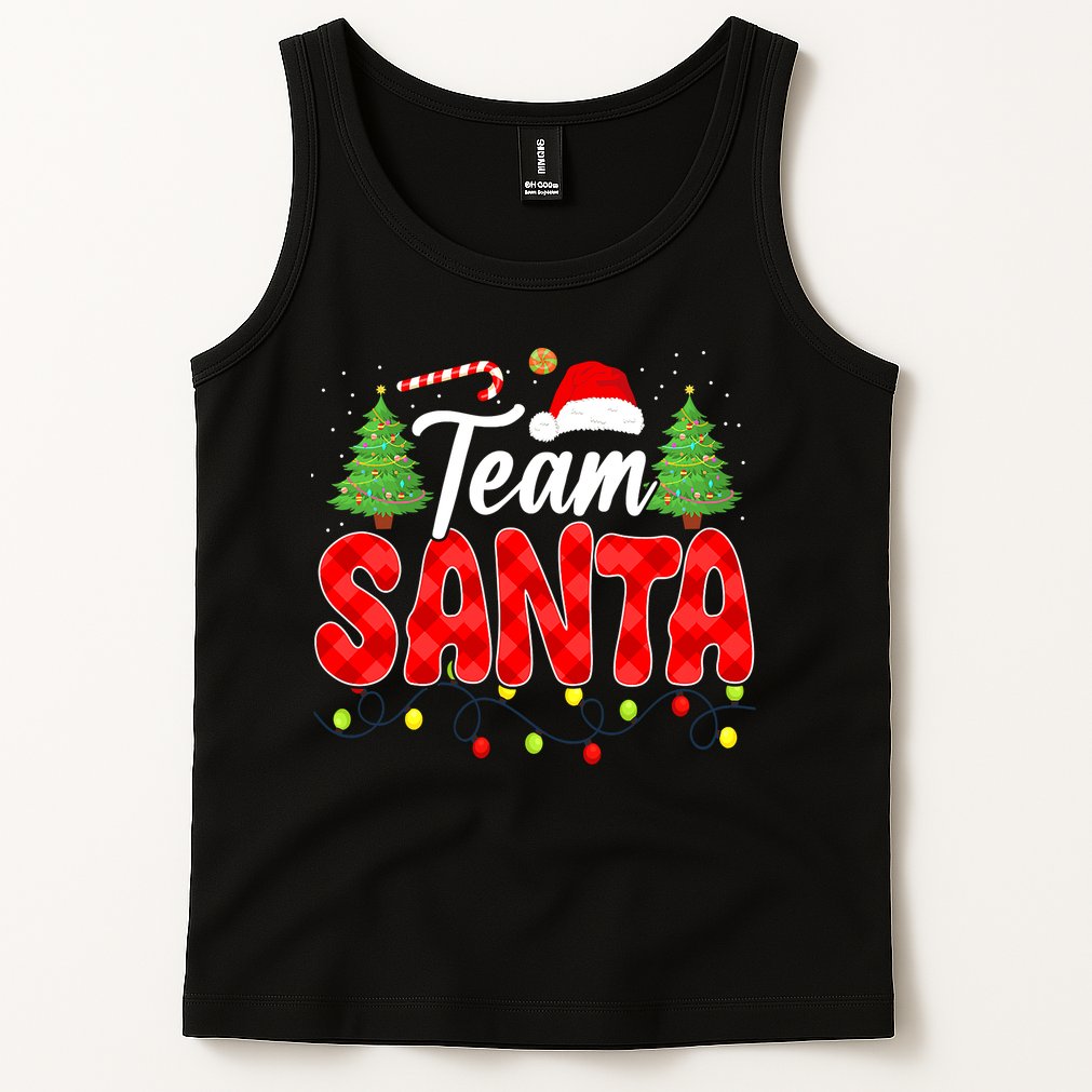 Team Santa Family Group Matching Christmas Pajama Party Tank Top