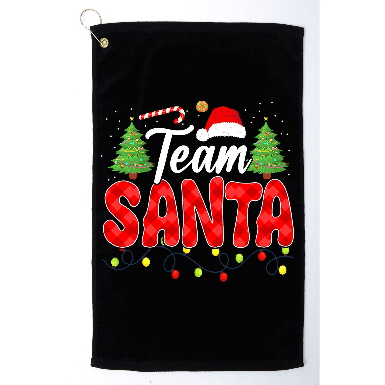 Team Santa Family Group Matching Christmas Pajama Party Golf Towel