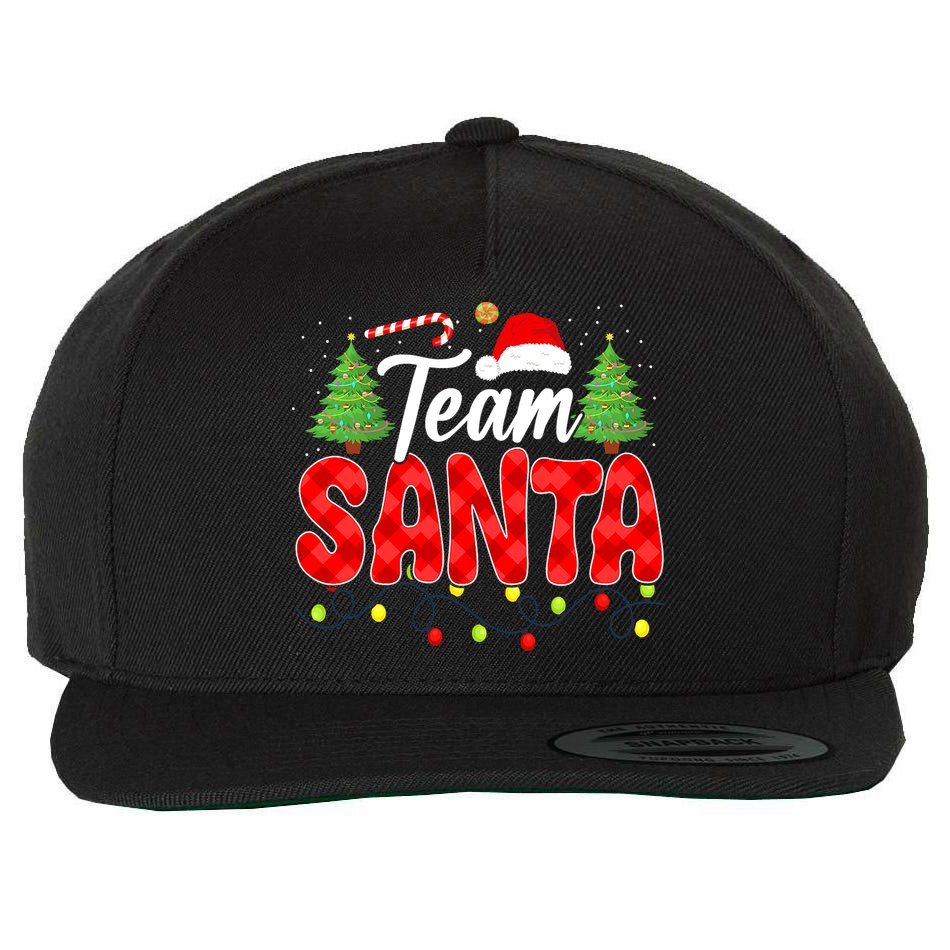 Team Santa Family Group Matching Christmas Pajama Party Wool Snapback Cap