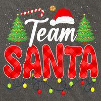 Team Santa Family Group Matching Christmas Pajama Party Cotton Canvas Backpack