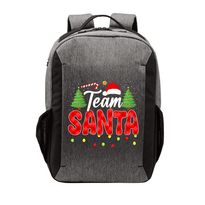 Team Santa Family Group Matching Christmas Pajama Party Vector Backpack