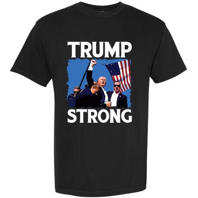 Trump Strong Fist Hand Us Vote Trump 2024 Survives Rally Garment-Dyed Heavyweight T-Shirt