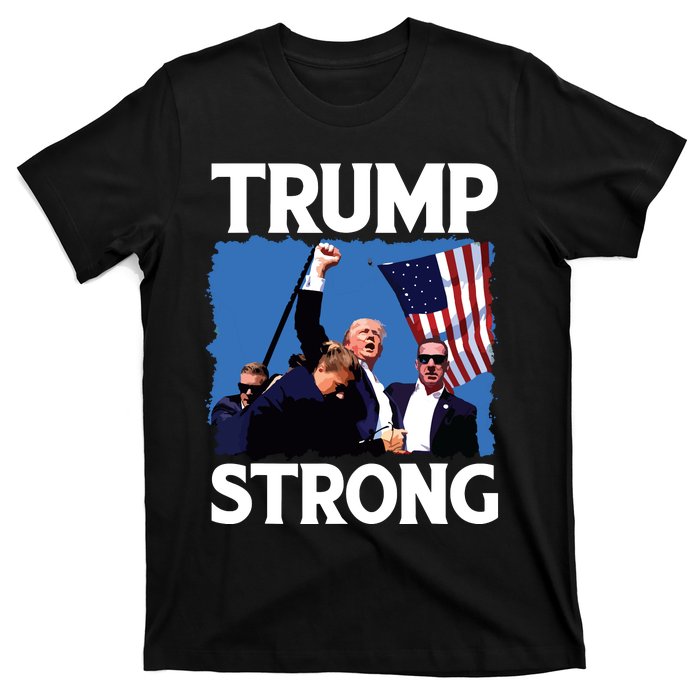 Trump Strong Fist Hand Us Vote Trump 2024 Survives Rally T-Shirt