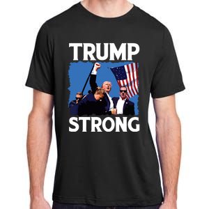 Trump Strong Fist Hand Us Vote Trump 2024 Survives Rally Adult ChromaSoft Performance T-Shirt