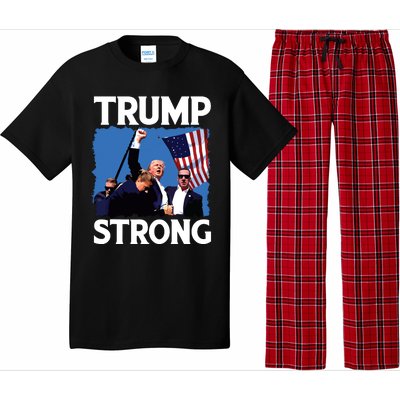 Trump Strong Fist Hand Us Vote Trump 2024 Survives Rally Pajama Set