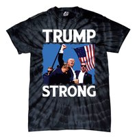 Trump Strong Fist Hand Us Vote Trump 2024 Survives Rally Tie-Dye T-Shirt