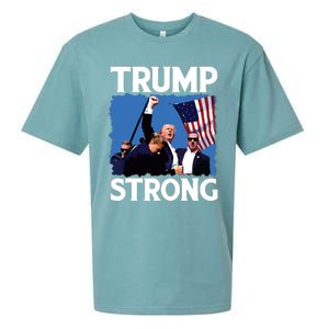 Trump Strong Fist Hand Us Vote Trump 2024 Survives Rally Sueded Cloud Jersey T-Shirt