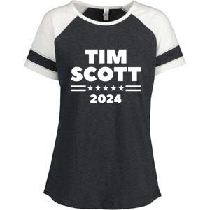 Tim Scott For President 2024 Election Enza Ladies Jersey Colorblock Tee