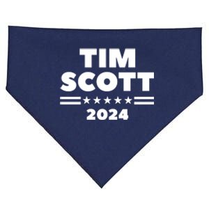 Tim Scott For President 2024 Election USA-Made Doggie Bandana