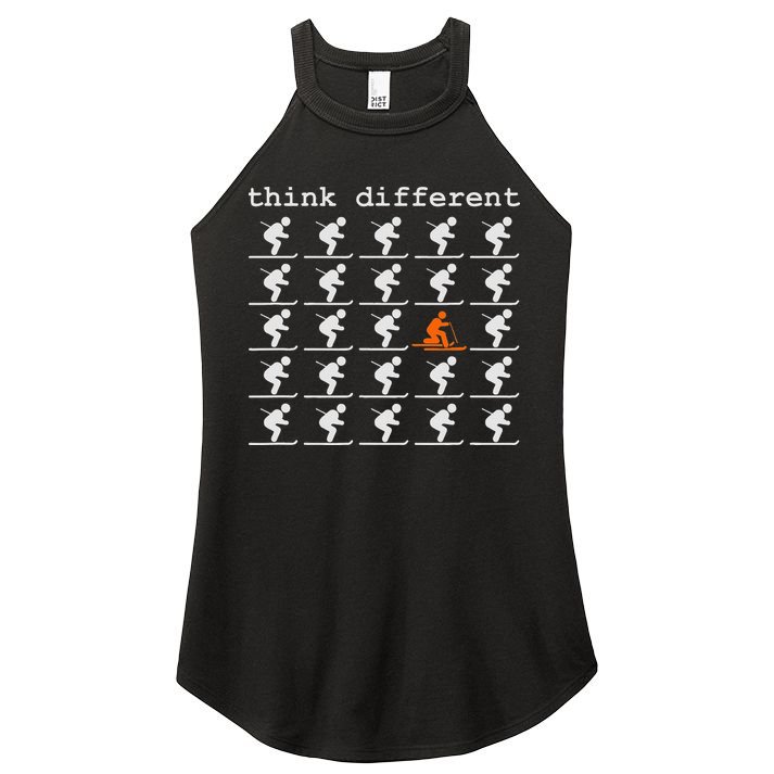 Telemark Skiing Free your Heel Think Different Ski Women's Perfect Tri Rocker Tank