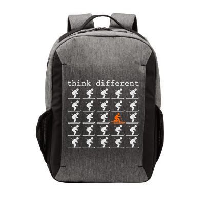 Telemark Skiing Free your Heel Think Different Ski Vector Backpack
