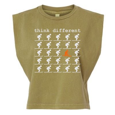Telemark Skiing Free your Heel Think Different Ski Garment-Dyed Women's Muscle Tee