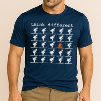 Telemark Skiing Free your Heel Think Different Ski Performance Shirt