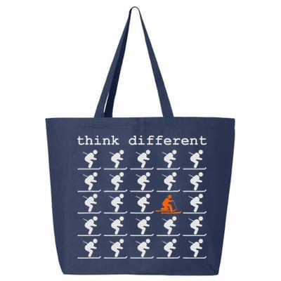 Telemark Skiing Free your Heel Think Different Ski 25L Jumbo Tote