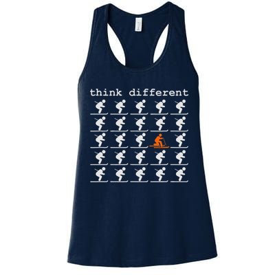 Telemark Skiing Free your Heel Think Different Ski Womens Tank Top