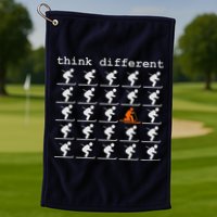Telemark Skiing Free your Heel Think Different Ski Golf Towel
