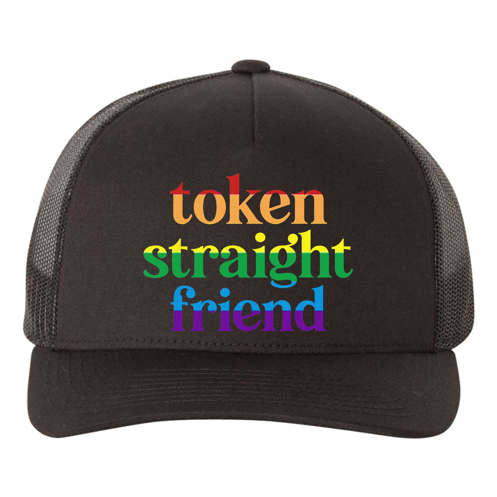 Token Straight Friend Yupoong Adult 5-Panel Trucker Hat