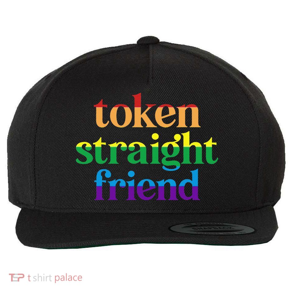 Token Straight Friend Wool Snapback Cap