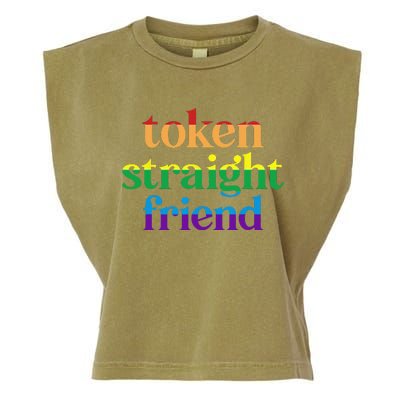 Token Straight Friend Garment-Dyed Women's Muscle Tee