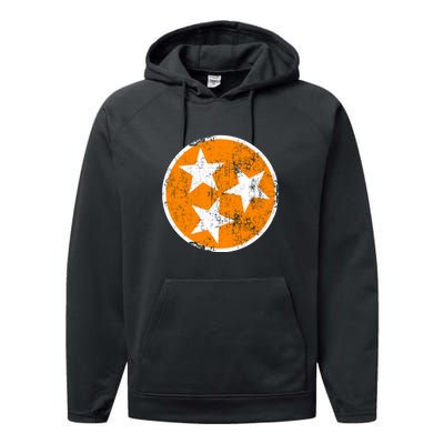 Tennessee State Flag TN Souvenir Football Baseball Sport Fans Performance Fleece Hoodie