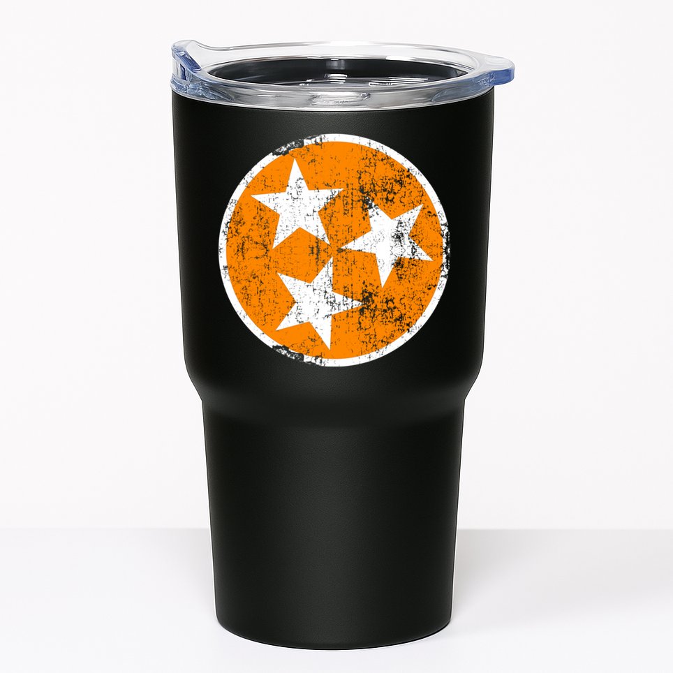 Tennessee State Flag TN Souvenir Football Baseball Sport Fans Tumbler