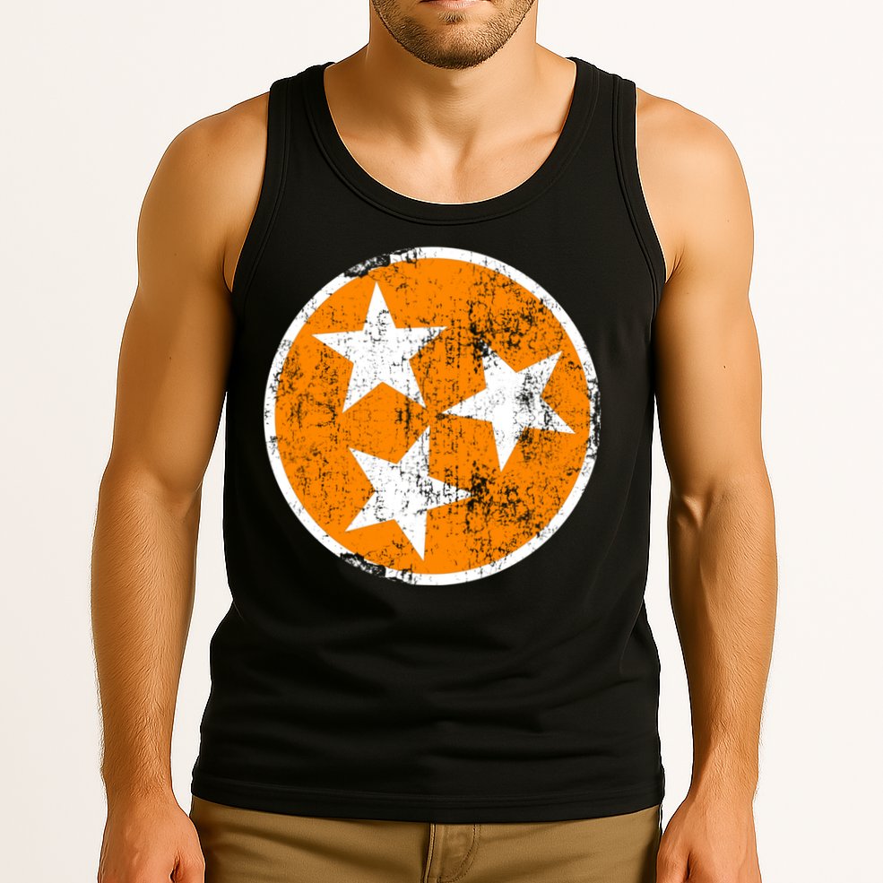 Tennessee State Flag TN Souvenir Football Baseball Sport Fans Tank Top