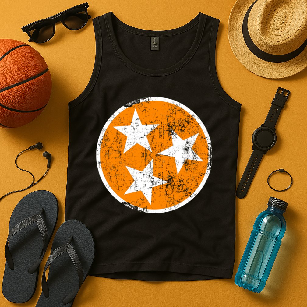 Tennessee State Flag TN Souvenir Football Baseball Sport Fans Tank Top