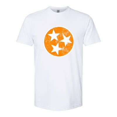 Tennessee State Flag TN Souvenir Football Baseball Sport Fans Softstyle CVC T-Shirt