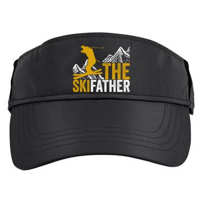 The Ski Father Cool Dad Skiing Adventure Slope Style Design Funny Gift Adult Drive Performance Visor