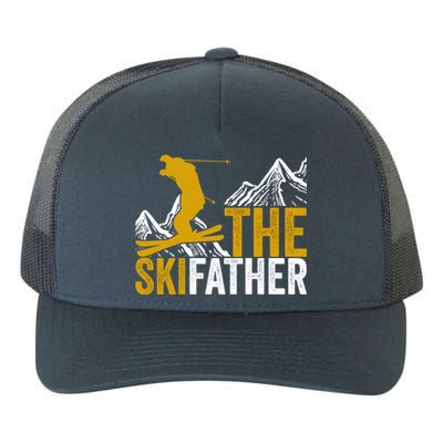 The Ski Father Cool Dad Skiing Adventure Slope Style Design Funny Gift Yupoong Adult 5-Panel Trucker Hat