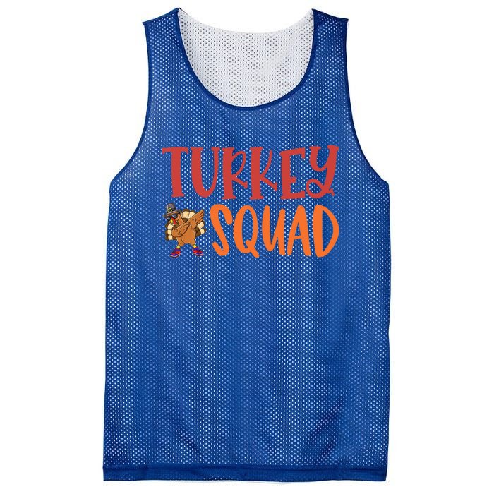 Turkey Squad Funny Thanksgiving Funny Gift Mesh Reversible Basketball Jersey Tank