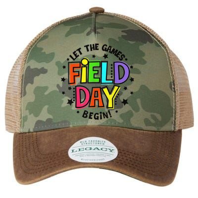 Teacher Student Field Day Let The Games Begin Field Day Legacy Tie Dye Trucker Hat