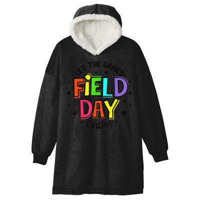 Teacher Student Field Day Let The Games Begin Field Day Hooded Wearable Blanket
