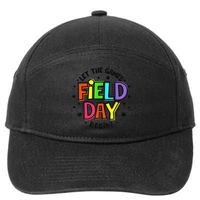 Teacher Student Field Day Let The Games Begin Field Day 7-Panel Snapback Hat