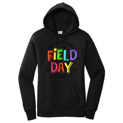 Teacher Student Field Day Let The Games Begin Field Day Women's Pullover Hoodie