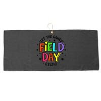 Teacher Student Field Day Let The Games Begin Field Day Large Microfiber Waffle Golf Towel