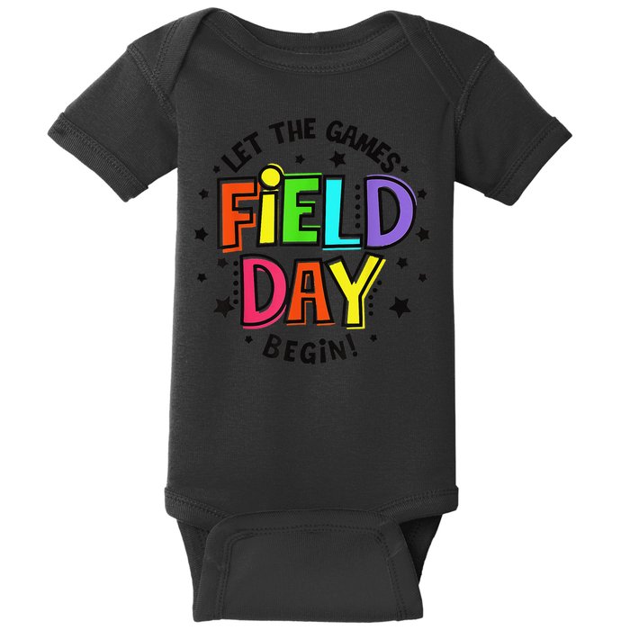 Teacher Student Field Day Let The Games Begin Field Day Baby Bodysuit