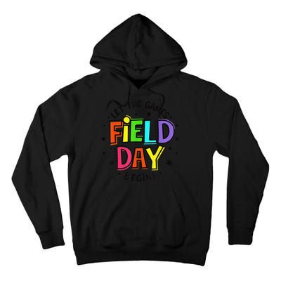 Teacher Student Field Day Let The Games Begin Field Day Tall Hoodie