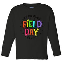 Teacher Student Field Day Let The Games Begin Field Day Toddler Long Sleeve Shirt