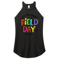 Teacher Student Field Day Let The Games Begin Field Day Women's Perfect Tri Rocker Tank